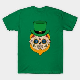 St Patrick Sugar Skull T-Shirt